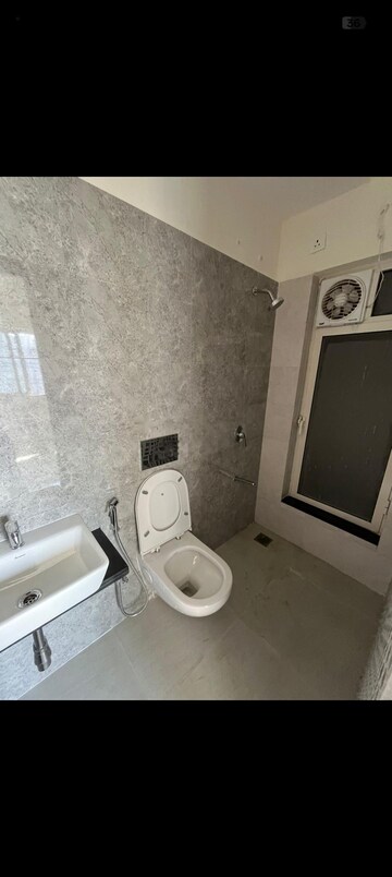 Bathroom in 1 BHK Apartment at Omkar Signet, Malad East – for Rent