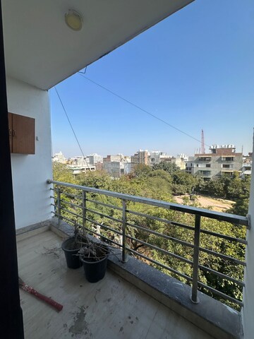 Balcony in 2 BHK Builder Floor at Freedom Fighters Enclave – for Rent