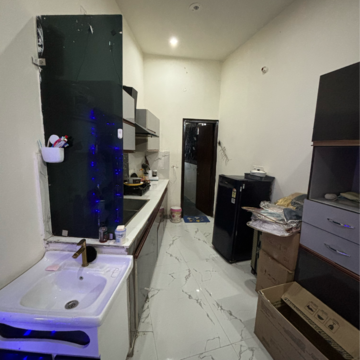 Kitchen in 1 RK Builder Floor at Raglan Gulmohar Trends, Dhakoli Village – for Rent