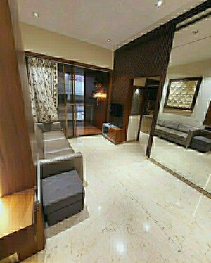 Living Room in 1 BHK Apartment at Natasha Atlantis, Vikhroli East – for Sale