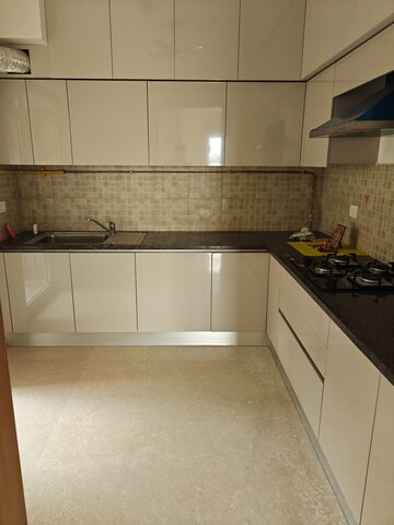 Kitchen in 3 BHK Apartment at Godrej Woods, Sector 43 – for Rent