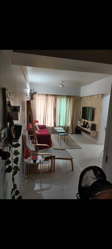 Living Room in 2 BHK Apartment at Rustomjee Urbania, Majiwada – for Rent
