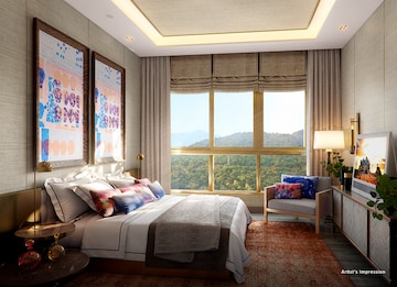 Bedroom in 3.5 BHK Apartment at Goel Ganga Platinum, Kharadi – for Sale