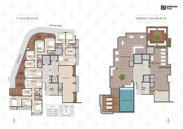 Master Plan in 4 BHK Apartment at Platinum Oceanic, Khar West – for Sale