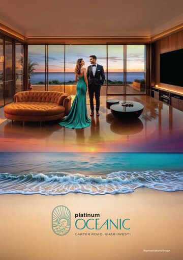 Gym in 4 BHK Apartment at Platinum Oceanic, Khar West – for Sale