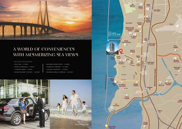 Plot Area in 4 BHK Apartment at Platinum Oceanic, Khar West – for Sale