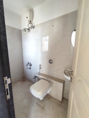 Bathroom in 2 BHK Apartment at Rosa Gardenia, Ghodbunder Road – for Rent