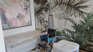 Staircase in 2 BHK Apartment at Godrej Woods, Sector 43 – for Sale