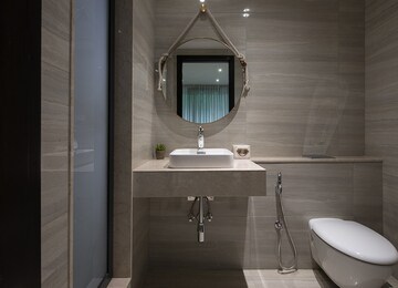 Bathroom in 3 BHK Apartment at Oberoi Realty Esquire, Goregaon East – for Rent