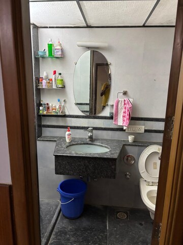 Bathroom in 2 BHK Apartment at Goyal Lakshchandi Heights, Goregaon East – for Rent