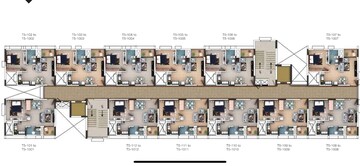 Floor Plan in 1 BHK Apartment at Provident Kenworth, Rajendra Nagar – for Sale