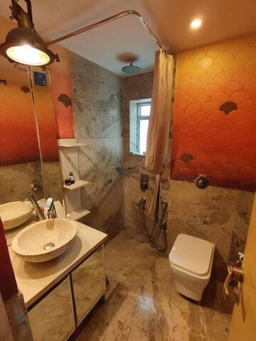 Bathroom in 2 BHK Apartment at Shree Sai Juhu Tara, Juhu – for Sale