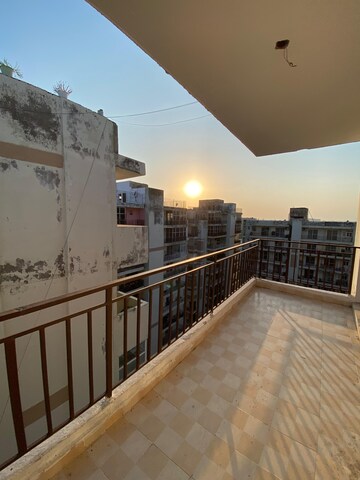 Balcony in 3 BHK Apartment at Green Valley Heights, Dhakoli Village – for Sale