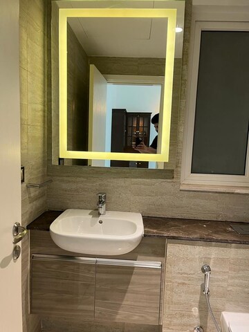 Bathroom in 4 BHK Apartment at DLF The Crest, Sector 54 – for Rent