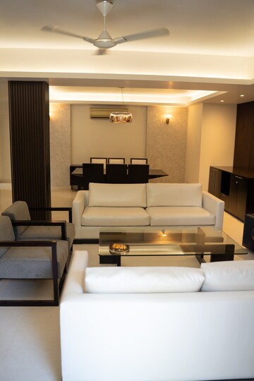 Living Room in 4 BHK Builder Floor at Sushant Lok 3, Sector 57 – for Rent