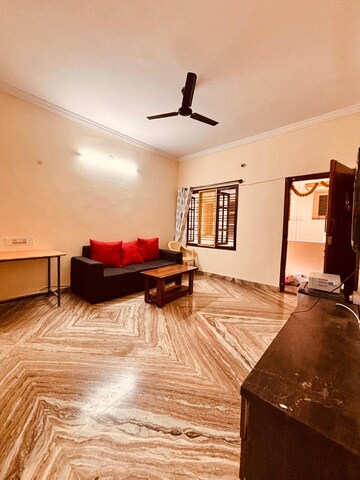 Living Room in 1 BHK Apartment at Domlur – for Rent