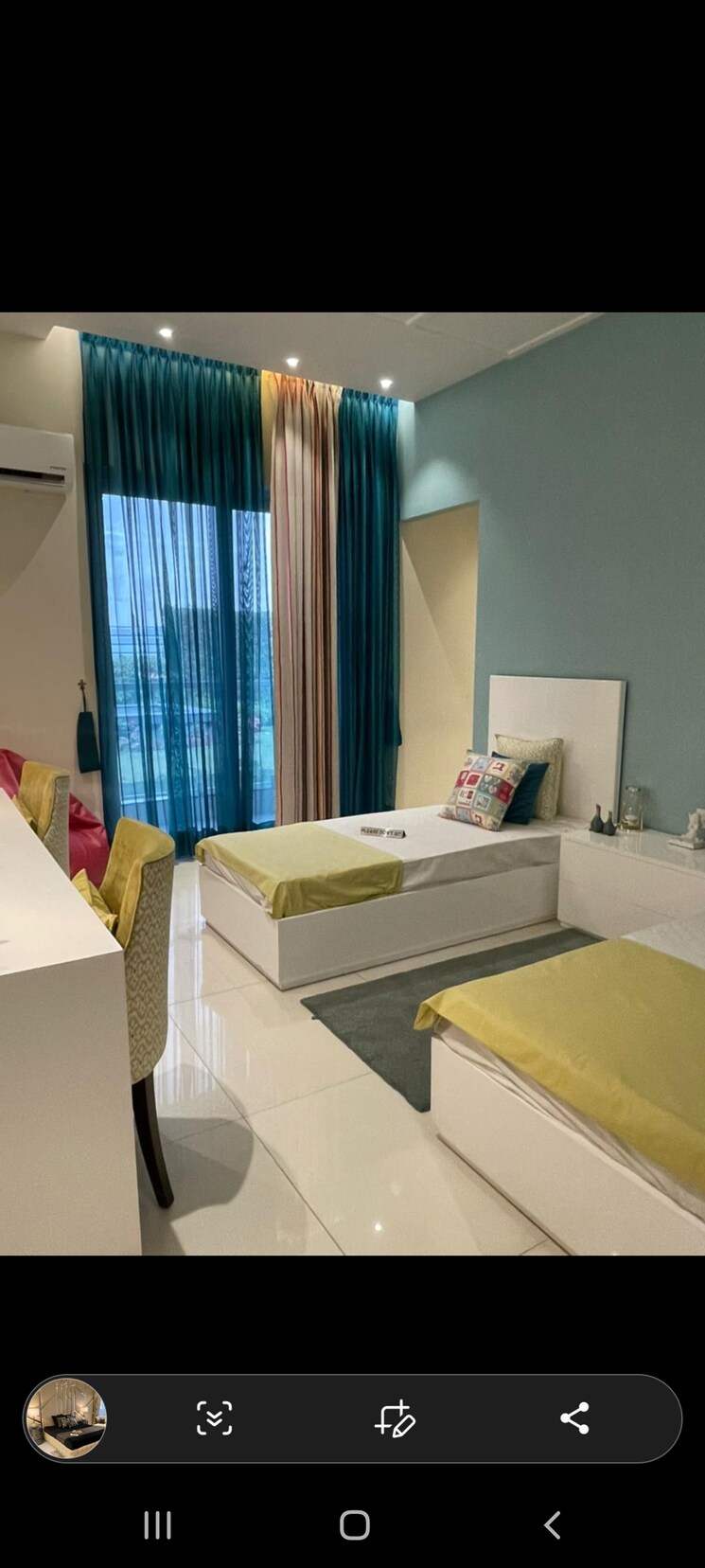 Master Bedroom, vip road 3 Bedroom 1505 Sq.Ft. Apartment In Vip Road Zirakpur 8393083