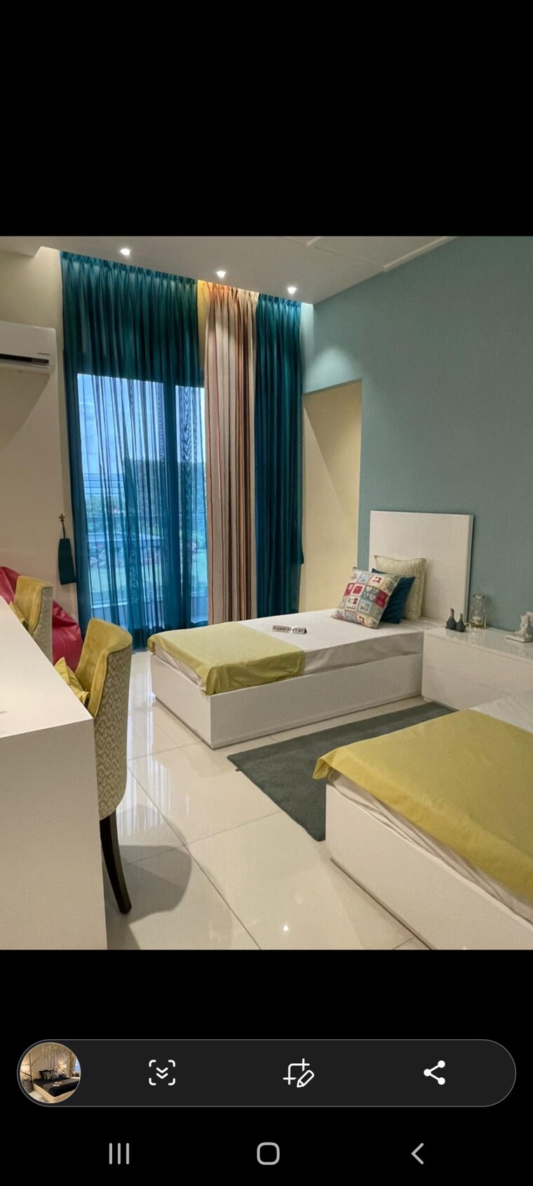 Master Bedroom, vip road 3 Bedroom 1505 Sq.Ft. Apartment In Vip Road Zirakpur 8393083