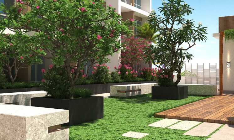 Garden, gajra-bhoomi-serenity 3 Bedroom 867 Sq.Ft. Apartment In Kharghar Navi Mumbai 8393484