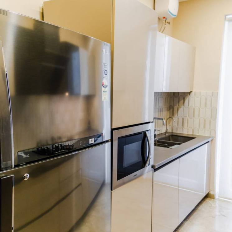 Kitchen, vip road 3 Bedroom 1640 Sq.Ft. Apartment In Vip Road Zirakpur 8393602