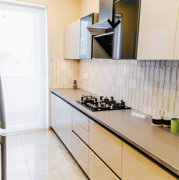 Kitchen, vip road 3 Bedroom 1640 Sq.Ft. Apartment In Vip Road Zirakpur 8393602