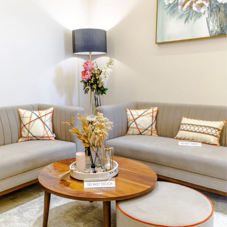 Living Room, vip road 3 Bedroom 1640 Sq.Ft. Apartment In Vip Road Zirakpur 8393602