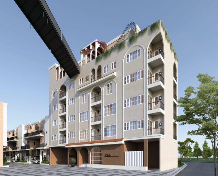 Exterior View, suncity-vatsal-valley 3 Bedroom 135 Sq.Yd. Builder Floor In Gwal Pahari Gurgaon 8393867
