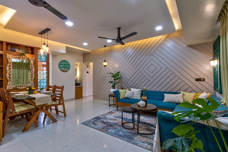 Living Room, mehta-ixora 2 Bedroom 1000 Sq.Ft. Apartment In Baner Pune 8393833