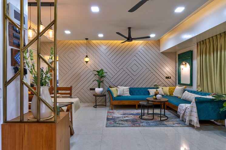 Living Room, mehta-ixora 2 Bedroom 1000 Sq.Ft. Apartment In Baner Pune 8393833