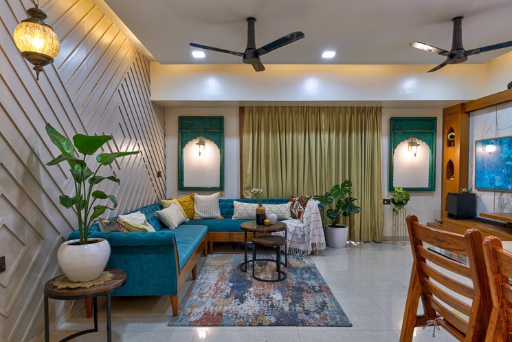 Living Room, mehta-ixora 2 Bedroom 1000 Sq.Ft. Apartment In Baner Pune 8393833