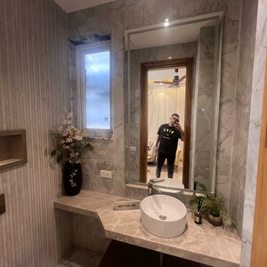 Bathroom in 3 BHK Builder Floor at Suncity Vatsal Valley, Gwal Pahari – for Sale