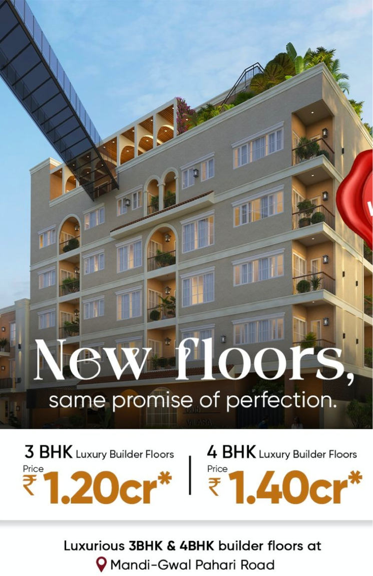 Exterior View, ansal-valley-view-estate 4 Bedroom 165 Sq.Yd. Builder Floor In Gwal Pahari Gurgaon 8393935