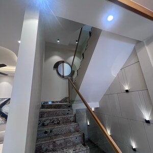 Staircase in 4 BHK Builder Floor at Ansal Valley View Estate, Gwal Pahari – for Sale