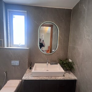 Bathroom in 4 BHK Builder Floor at Ansal Valley View Estate, Gwal Pahari – for Sale