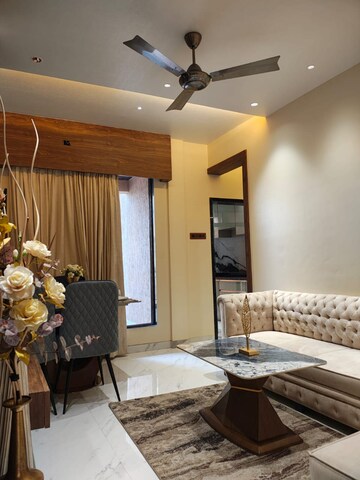 Living Room in 2 BHK Apartment at GBK Vishwajeet Paradise, Ambernath West – for Sale