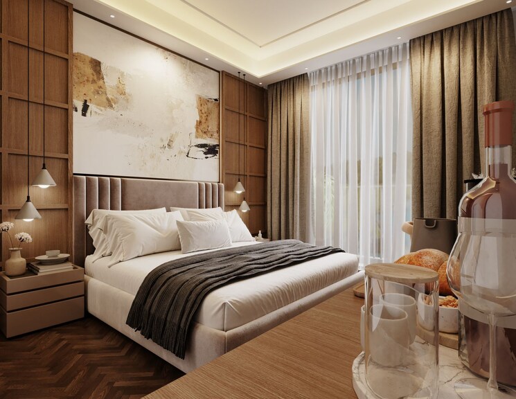 Bedroom, jashn-elevate 3 Bedroom 2250 Sq.Ft. Apartment In Sushant Golf City Lucknow 8394262