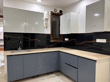 Kitchen in 2 BHK Builder Floor at Freedom Fighters Enclave – for Rent