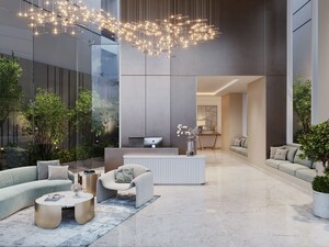 Living Room in 2.5 BHK Apartment at Jashn Elevate, Sushant Golf City – for Sale