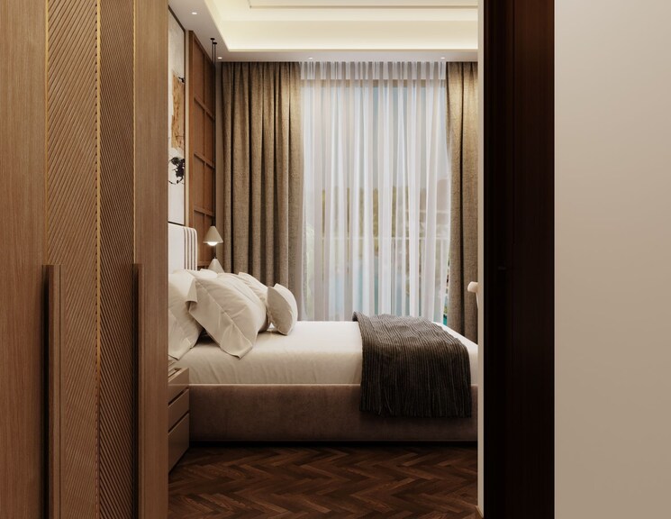 Bedroom, jashn-elevate 2.5 Bedroom 1450 Sq.Ft. Apartment In Sushant Golf City Lucknow 8394347