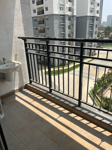 Balcony in 2.5 BHK Apartment at Prestige Tranquil, Kokapet – for Rent