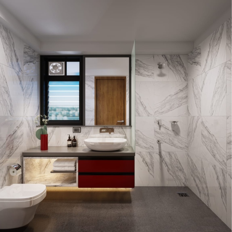 Attached Bathroom, db-realty-parkwoods 2 Bedroom 700 Sq.Ft. Apartment In Parkwoods Thane 8394583