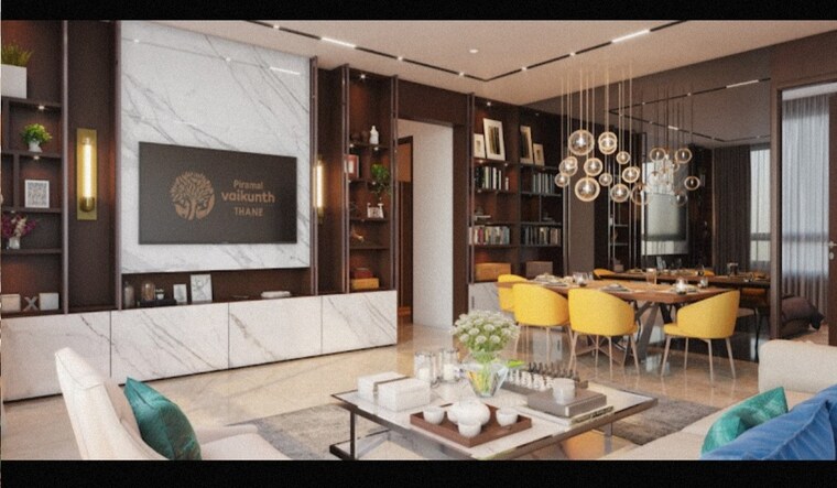 Living Room, piramal-vaikunth 2 Bedroom 530 Sq.Ft. Apartment In Balkum Pada Thane 8394656