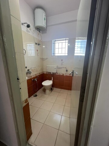 Bathroom in 3 BHK Apartment at Mahaveer Aspen, Kanakapura Road – for Rent