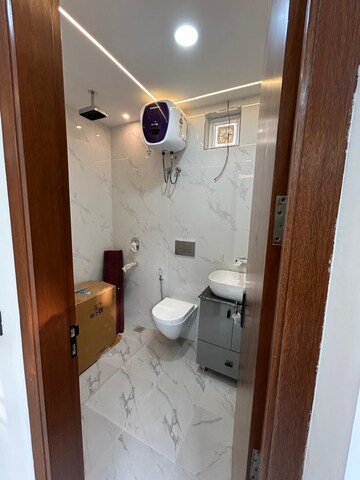 Bathroom in 3 BHK Builder Floor at Sukhdev Vihar – for Rent