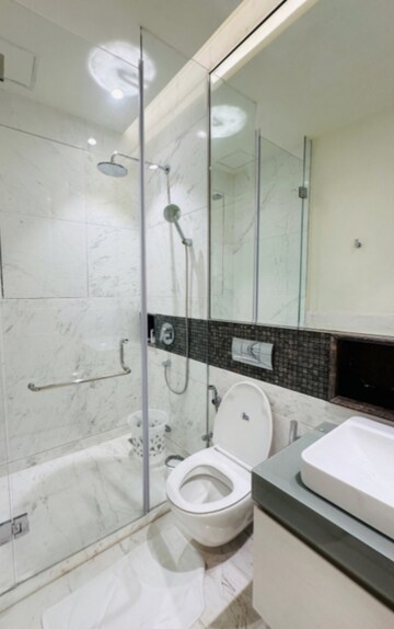Attached Bathroom in 2 BHK Apartment at Bhartiya Leela Residences, Thanisandra Main Road – for Rent