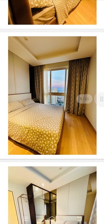 Bedroom in 2 BHK Apartment at Bhartiya Leela Residences, Thanisandra Main Road – for Rent