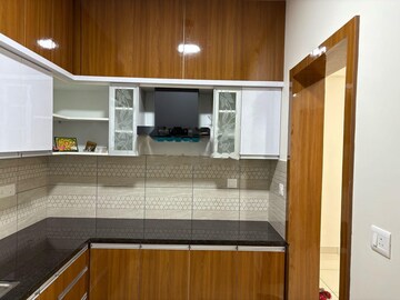 Kitchen in 3 BHK Apartment at Mantri Lithos, Thanisandra – for Rent