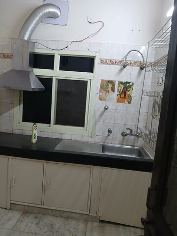 Kitchen in 1 BHK Builder Floor at Paschim Vihar – for Rent