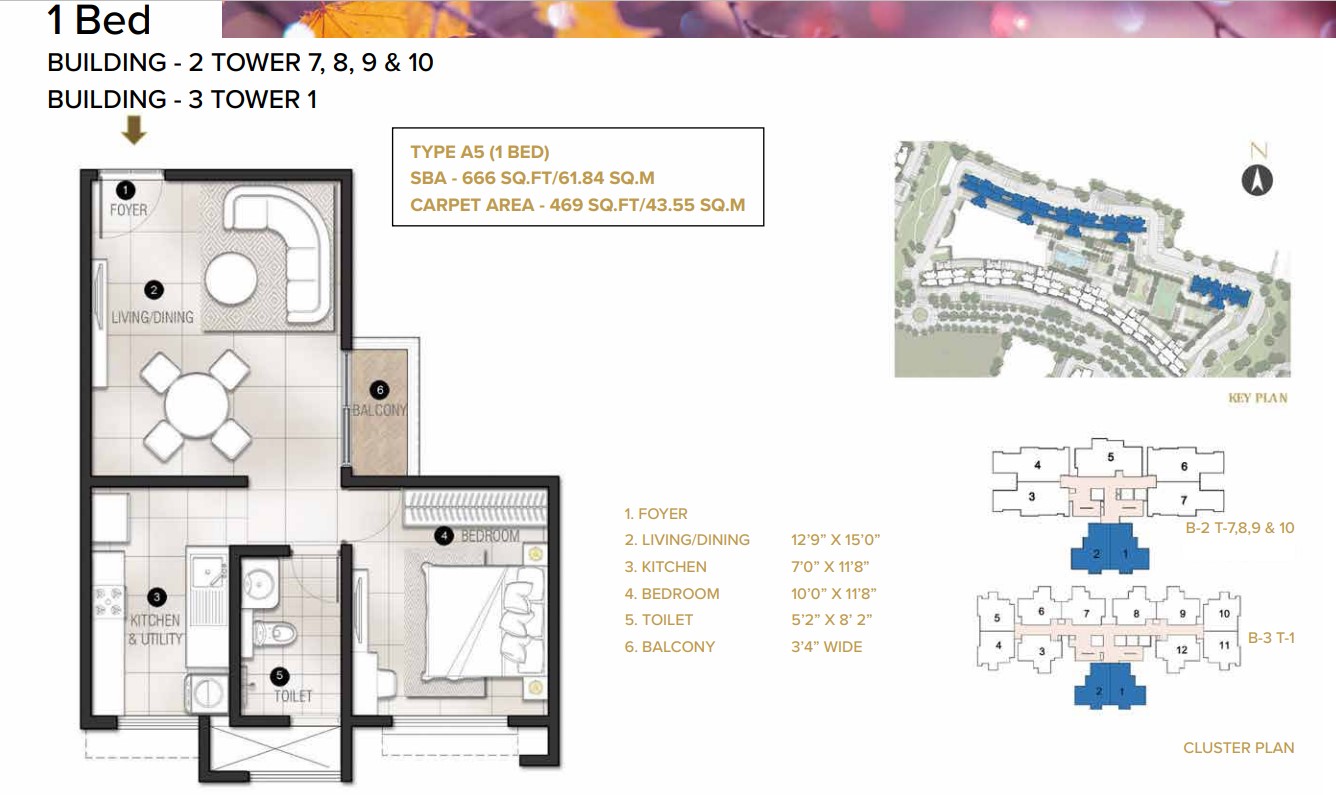 1 BHK Apartment For Sale in Eden Park At The Prestige City