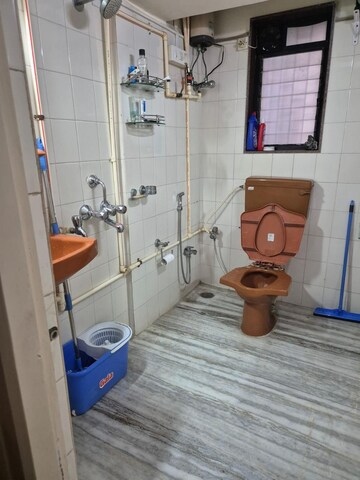 Bathroom in 2 BHK Apartment at MIG Colony, Worli – for Rent